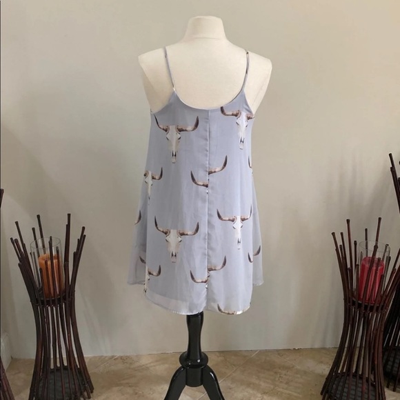 Peach Love Bull Head Mini Dress - Picture 3 of 8